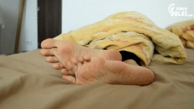 Adorable Asian Girls Rubbing They Sexy Sleepy Feet