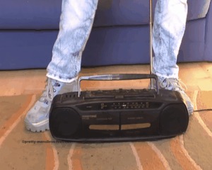 Working Radio Crushed Under Brutal Shoes